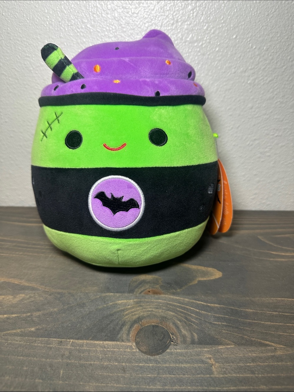 Plush Halloween Scented Cupcake Toy - Green & Purple